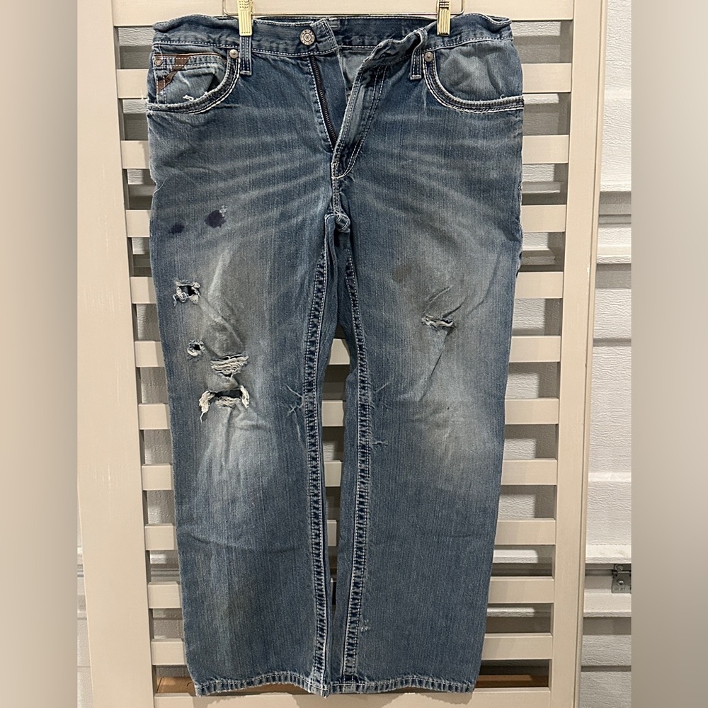 Ariat Jeans Mens 34x33 Low Rise Bootcut‎
